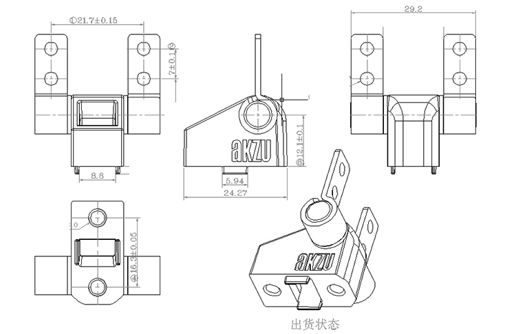 包圓結構轉(zhuǎn)軸原理圖